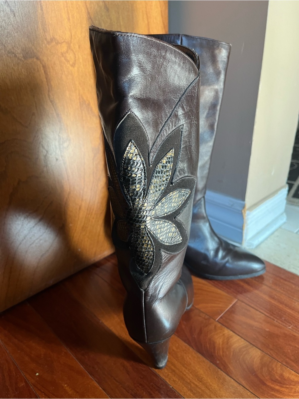 Bally Brown Leather Boots with Branded Lining
